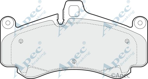 APEC BRAKING Bremžu uzliku kompl., Disku bremzes PAD1408